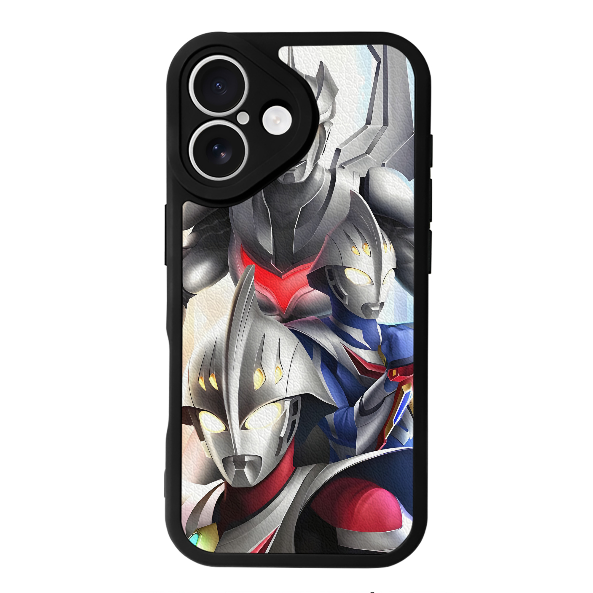 （画像用） ウルトラマン Ultraman 【iPhone 16シリーズ対応】シリコンスマホケース（レザー調） 材質：シリコン